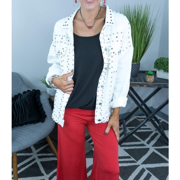 Bibi Boutique Brand studded Jean jacket - Picture 6 of 8